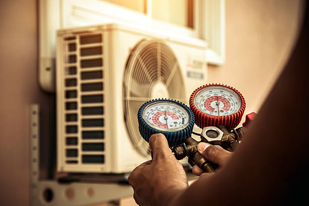 Professional Hvac technician working in Nebo, NC